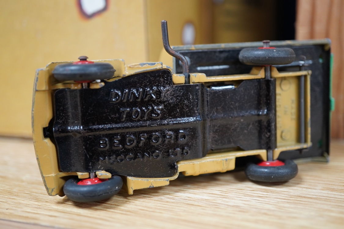 Twenty-five Dinky Toys including; Foden FG wagon, Leyland octopus wagon, TV mobile control room, Ford Zephyr, Volkswagen Karmann Ghia, Desoto Fireflite, Austin Healey 100, Hillman Minx, etc.